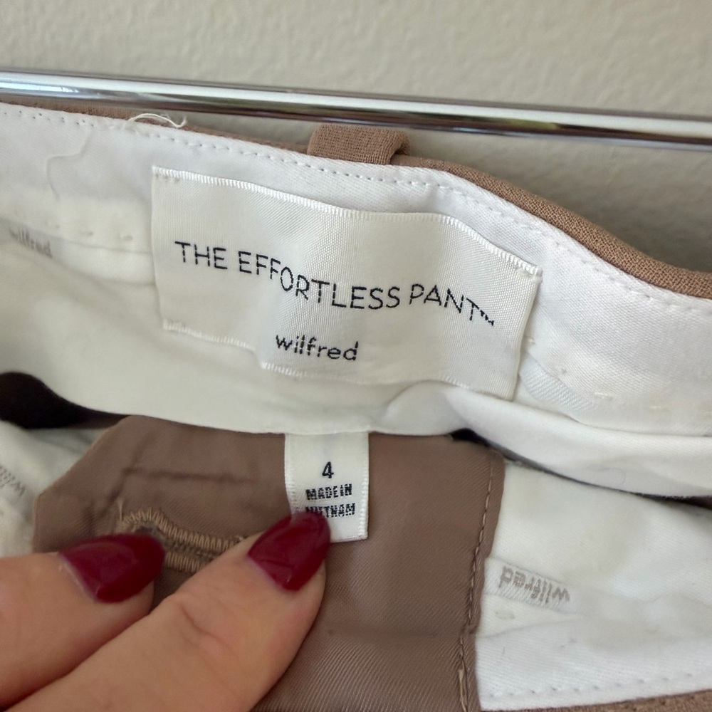 Aritzia Wilfred Effortless Pant in Tan - Picture 3 of 4